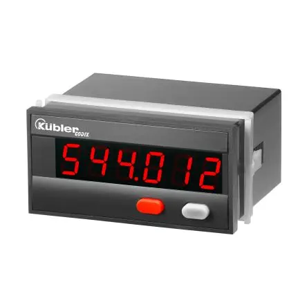 Kübler 6544 Digitales Multifunktionsmessgerät für Impuls, Frequenz, Zeit H 45 mm B 92 mm 6-Stellen T. 93.1 mm 14 mm