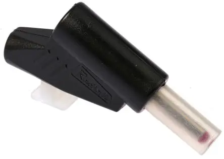 Produktfoto 1 von Radiall 4 mm Stecker Schwarz Bananenstecker, Kontakt verzinnt, 750V ac 30A