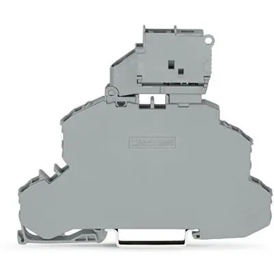 Produktfoto 1 von WAGO TOPJOB S Doppelstock Reihenklemmen 2 Grau, 2.5mm², 600V Einsteck-Anschluss Abgesichert IECEx/ATEX/CSA
