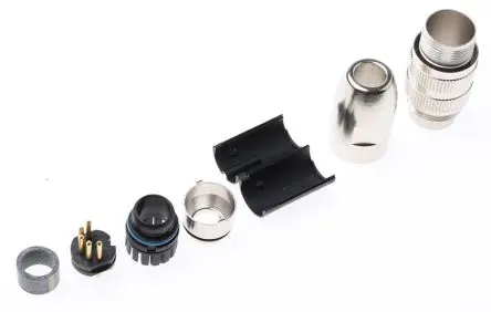 Produktfoto 1 von Lumberg 332 M16 DIN-Stecker Gerade 5-polig, DIN EN 60529, 60V ac 5A IP68 Kabel, Mit Gewinde Stecker