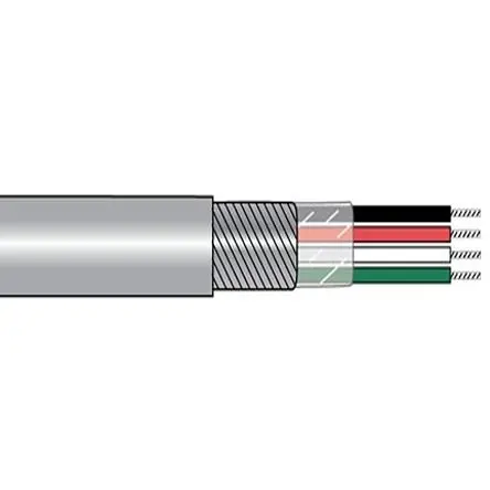 Alpha Wire Alpha Essentials Communication & Control Steuerkabel, 3-adrig 0.5mm² 20 AWG Grau Geschirmt, 1000 ft,
