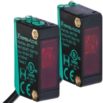 Produktfoto 1 von Pepperl + Fuchs ML100 Kubisch Optischer Sensor, Durchgangsstrahl, NPN Ausgang