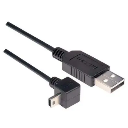 Produktfoto 1 von L-Com Stecker CAA-90DMB5 USB-Kabel, USB Stecker / USB, 800 mm USB 2.0 Schwarz