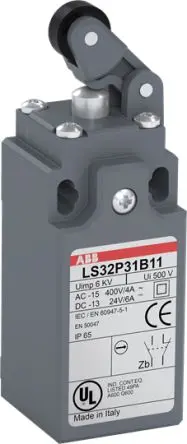 Produktfoto 1 von ABB Endschalter, Stößel 1 Schließer/1 Öffner, IP65, Fiberglas 600V