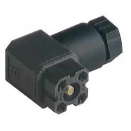 Produktfoto 1 von Hirschmann G Netzstecker Schwarz 4P, 50V ac/dc, Schraubanschlussklemme Abgewinkelt IP65 6A