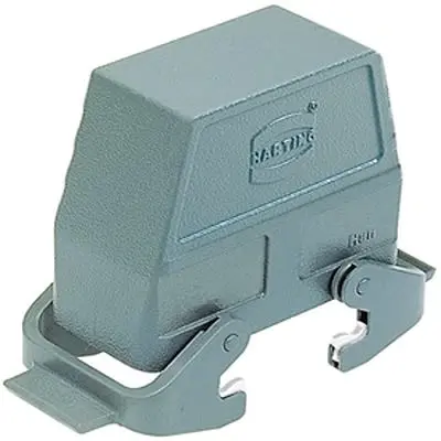 Produktfoto 1 von HARTING Han B Haube Doppelter Hebel 2, Kabel 10B Haube, IP65, IP66, IP67