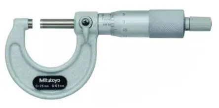 Produktfoto 1 von Mitutoyo Außen- Mikrometer Metrisch, 0 mm bis 25 mm / ±0.002 mm, ISO-kalibriert