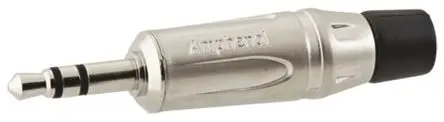 Produktfoto 1 von Amphenol Industrial Klinkenstecker 3.5 mm Gerade Kabel Stecker 1 Stereo 15A Lot