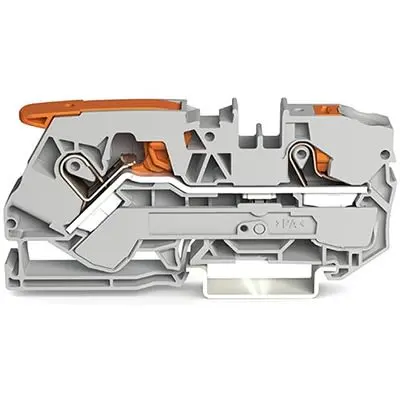 Produktfoto 1 von WAGO TOPJOB S Anschlussklemmenblock DIN-Schiene 1 Grau, 10mm², 550V Einsteck-Anschluss IECE, ATEX