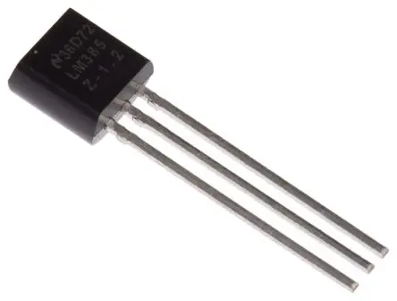 Produktfoto 1 von Texas Instruments Referenzspannung TO-92, 1.26V max., Festwert, 3-Pin, ±2 %, Nebenwiderstand