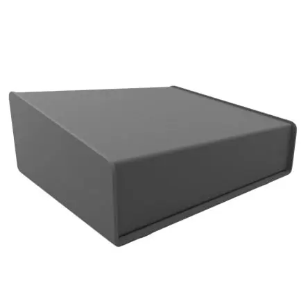 Produktfoto 1 von Hammond 1456; Gehäuse; Aluminium; Schwarz IP31 Breite 165 mm Höhe 76 mm Länge 211 mm