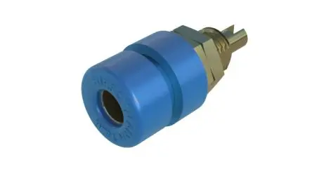 Produktfoto 1 von Hirschmann Test & Measurement 4 mm Buchse Blau Buchse für Laborstecker, Kontakt Gold, 60V dc 32A Lot