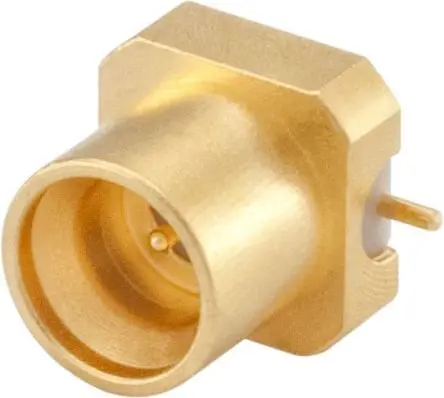 Produktfoto 1 von Rosenberger Mini-SMP Stecker Leiterplattensteckverbinder, Oberfläche, 50 Ω Lot, Standard, Gerade
