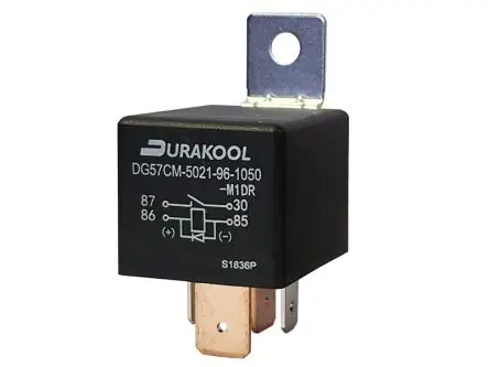 Produktfoto 1 von Durakool DG57CM Leistungsrelais 12V dc Spule 1 Schließer 100mA 90 Ω 1.6 W