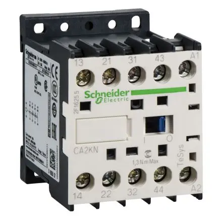Produktfoto 1 von Schneider Electric TeSyS CA Steuerrelais 30 VA 1 Schließer/1 Öffner, 24V / 10A, 480000.00 mm x 45mm