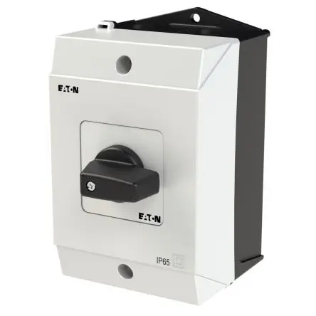 Produktfoto 1 von Eaton T0 Nockenschalter 20 A, 1-phasig, 2-Stufen Knopf Schraube, 90 °-Wurfwinkel