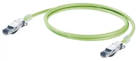 Produktfoto 1 von Weidmüller Cat.5 Ethernet-Kabel, 0.5 m, Grün 4 Abgeschirmt Geschirmt, Aussen ø 6.7 mm Außen-ø , Polyurethan