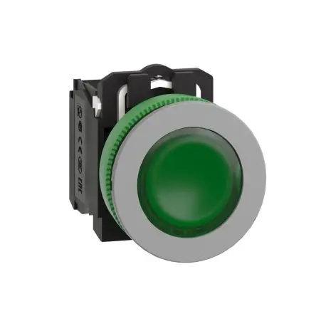 Produktfoto 1 von Schneider Electric Harmony Druckschalter Beleuchtet Federrückstellung Panel Ø 30 mm, 1-poliger Umschalter / 3A 600 V dc