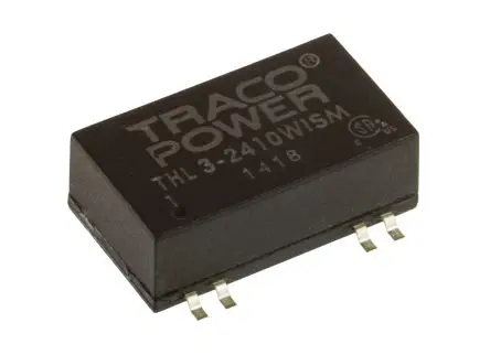 Produktfoto 1 von TRACOPOWER THL 3WISM DC/DC Konverter, 3.3V dc OUT 600 mA Oberfläche 36V dc 1.5 kV dc 3 W -40 °C 85 °C