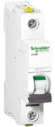 Produktfoto 1 von Schneider Electric iC60H Miniaturüberlastschalter Typ C, Pol 1-polig 1A 400V ac, Abschaltvermögen 10 kA Acti9 72 V dc