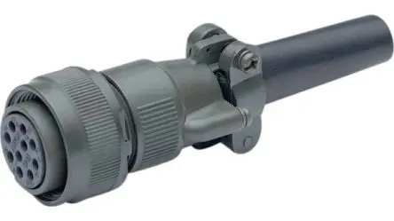 Produktfoto 1 von Amphenol Industrial Kupferlegierung MIL-Spec Rundsteckverbinder Gerade, 2-polig, 500V, Kabel, Gehäuse 10 mm Buchse,