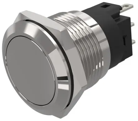 Produktfoto 1 von EAO 82 Druckschalter Weiß Rastend Panel Ø M19 x 1 mm, 1-poliger Umschalter / 3A 240 V dc 240 V ac, IP65, IP67