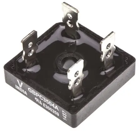 Produktfoto 1 von Vishay Brückengleichrichter 400 V 500 A Schraubanschlussklemme 1.1 V GBPC Einfach 4-Pin 5 μA