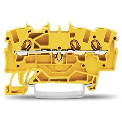Produktfoto 1 von WAGO TOPJOB S Anschlussklemmenblock DIN-Schiene 1 Gelb, 1.5mm², 600V Zugfederklemme ATEX, EAC Ex, IECEx