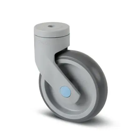Produktfoto 1 von Tente Drehbar Rolle, Rad ø 100 mm, 80 kg, Ges H. 137 mm, Rad B. 32 mm, Polypropylen
