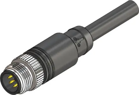 Produktfoto 1 von RS PRO CBM12, 8-polig Sensor-Betätigungselementkabel, Gerade Stecker / Nicht abgeschlossen Nicht abgeschlossen, Länge 10