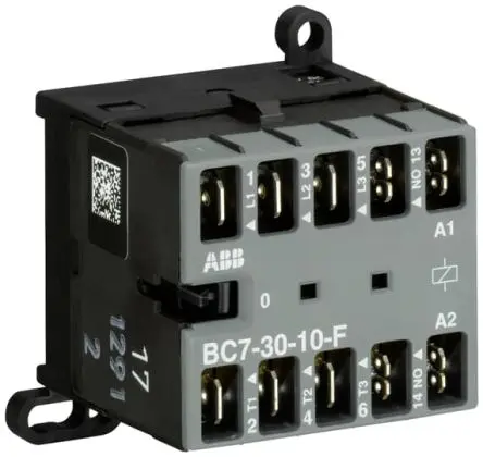 Produktfoto 1 von ABB B Schütz 24V-Spule, 3-polig, 690V / 20 A 24V 5.5 kW 3 Schließer Steuergerät 1-Hilfskontakte