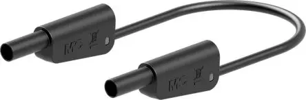 Produktfoto 1 von Staubli Messleitung 19A Stecker / Buchse, Schwarz Polyvinylchlorid-isoliert 2 m, 1kV