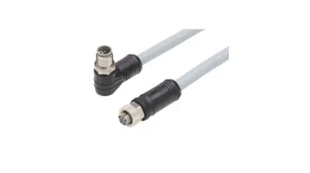 Produktfoto 1 von Molex Brad Micro-Change, 5-polig konfektioniertes Sensorkabel, M12, Rechtwinklig Buchse / M12, Gerade Stecker, Länge 20