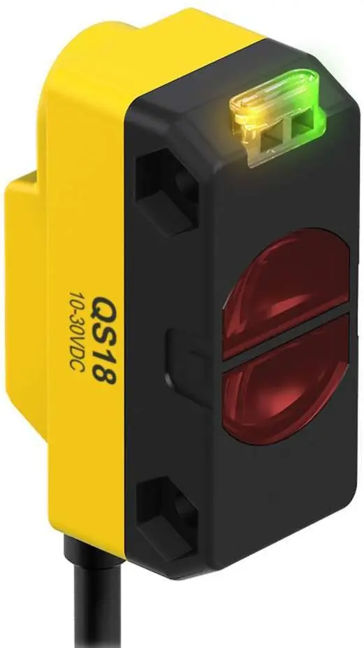 Produktfoto 1 von Banner Rechteckig Optischer Sensor, Annäherung, Bereich 100 mm, PNP Ausgang, Anschlusskabel, Hell-/dunkelschaltend