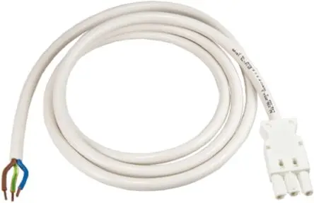 Produktfoto 1 von Wieland Netzkabel, A 3-polig GST18I3, B Nicht abgeschlossen, 6 m Weiß, 250V