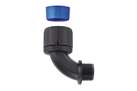 HellermannTyton HGL-90 Nylon 6.6 Kabelrohr Fitting Kabelrohr M25 28 mm Schwarz IP68