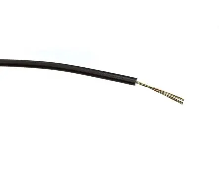Produktfoto 1 von RS PRO Schaltdraht 500 m Schwarz Ø 1.2 mm 7 Litzen Polyvinylchlorid
