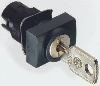 Produktfoto 1 von Schneider Electric Harmony XB6 Schlüsselschalterkopf 16 mm 2 Positionen Ronis Federrückstellung IP65