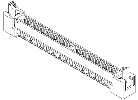 Produktfoto 1 von Samtec Serie HSEC8-DV Kantensteckverbinder Buchse, 0.8 mm, 20-polig, 2-reihig, Gerade, Oberfläche SMD