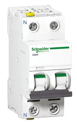 Produktfoto 1 von Schneider Electric iC60H Miniaturüberlastschalter Typ C, Pol 1-polig 10A 400V ac, Abschaltvermögen 15 kA Acti9 72 V dc