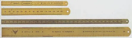 RS PRO Stahl Lineal Zoll, Metrisch Flexibel 300 mm x 12.5mm, ISO-kalibriert
