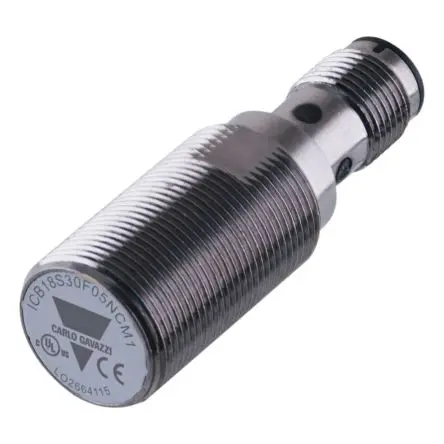 Produktfoto 1 von Carlo Gavazzi ICB18 M18 Induktiver Näherungssensor, Gewinderohr PnP / 200mA 5 mm, IP67 36 V dc