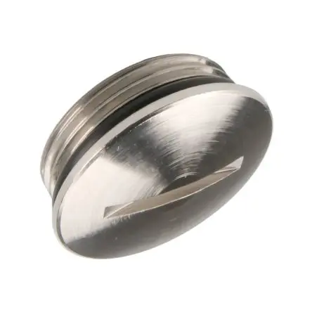 Produktfoto 1 von Lapp SKINDICHT BL-M Blindstopfen M20 x 1.5 mm, Messing vernickelt Mit Gewinde Ø 22 mm, IP68, IP54, Grau