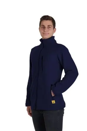 Produktfoto 1 von EUROSTAT 51-761-13 Unisex Fleecejacke, 2 % antistatische Fasern, 98 % Micropolyester Marine Reißverschluss, Größe 3XL
