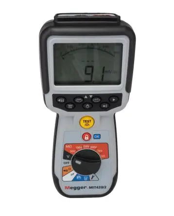 Produktfoto 1 von Megger MIT420 2 Isolationsprüfer 10 V, 205mA, 1000 V Isolationsprüfer 200 GΩ CAT IV