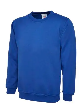 Produktfoto 1 von Uneek UC203 Herren Sweatshirt, Baumwolle, Polyester Blau, Größe XL, Größe XL
