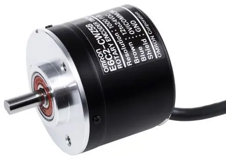 Produktfoto 1 von Omron E6C2-C Inkrementalgeber Inkremental 2000 Impulse/Umdrehung/U, 24V dc, 6000 U/min, PNP, offener Kollektor Fest mit