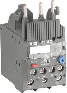 Produktfoto 1 von ABB TF42 Thermisches Überlastrelais, / 0.74A, 1 A 2 W 1 Schließer/1 Öffner / 1A 3P, 88.3 mm x 45mm