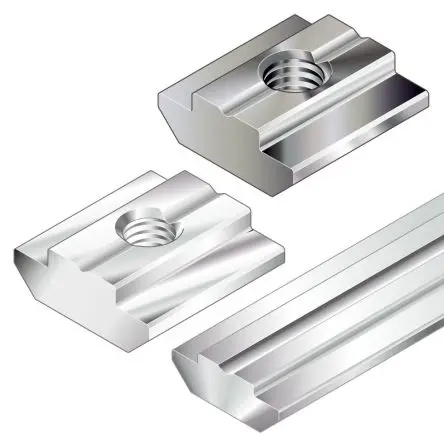 Produktfoto 1 von Bosch Rexroth T-Slot Stone Verbindungskomponente, Gleitblock, Befestigungs- und Verbindungselement für 8 mm, M6, L. 16