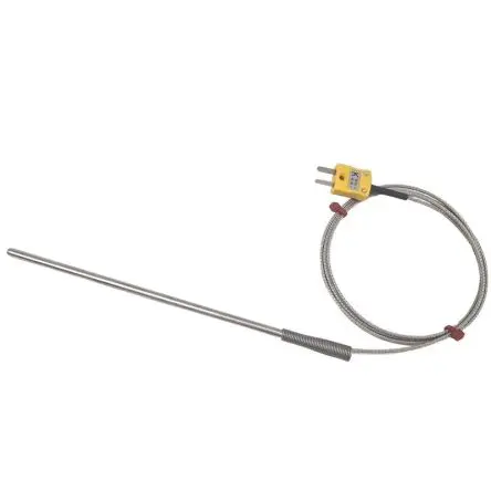 Produktfoto 1 von RS PRO Probe Thermocouple Edelstahl Hochleistungsthermoelement Typ K, Ø 4.5 mm x 150 mm 60 °C → 350 °C